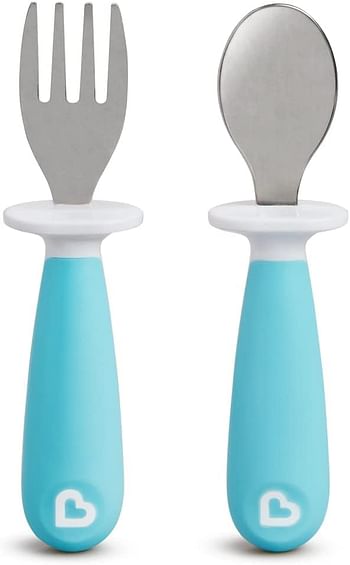 Munchkin Raise Toddler Fork And Spoon Set - assorted colours