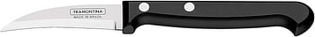 Tramontina Ultracorte 3 Inches Peeling Knife with Stainless Steel Blade and Black Polypropylene Handle