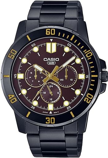 Casio Analog Brown Dial Men's Watch MTP-VD300B-5EUDF