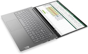 Lenovo ThinkBook 15 G2 Laptop With 15.6-Inch Full HD Display, 11th Gen Core i3 1115G4 Processor 4GB RAM 256GB SSD Integrated Graphics DOS Without Windows Englis, Mineral Grey