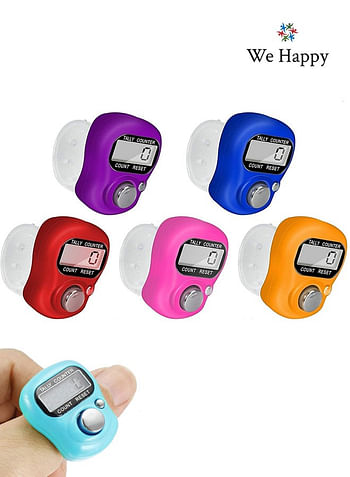 7 Pieces Digital Tasbih Tally Counter, Comes in Assorted Colors