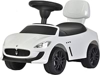 DORSALicensed Maserati Ride On Car With Music And Under Seat Storage D353-W - White