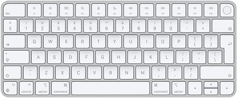 ابل كيبورد ماجيك مع خاصية التعرف باللمس (لاجهزة كمبيوتر ماك مع سيليكون ابل ) - انجليزي عالمي - فضي