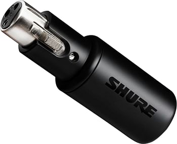 Shure MVX2U XLR-to-USB Digital Interface with Headphone Jack, Integrated Pre-amp with 60dB Gain Control, Zero-Latency Monitoring, 48V Phantom Power, ShurePlus Desktop App, 1m USB-C Cable