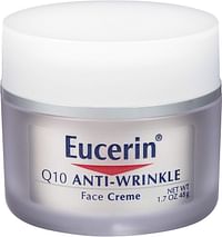 Eucerin Q10 Anti-Wrinkle Face Cream, Unscented Face Cream for Sensitive Skin - 1.7 Oz