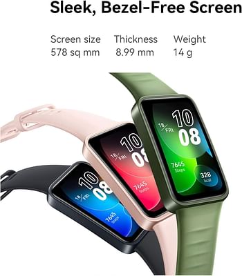 HUAWEI Band 8 Smart Watch, Ultra-thin Design, Scientific Sleeping Tracking, 2-week battery life, Compatible with Android & iOS, 24/7 Health Management