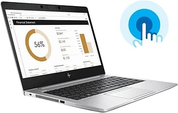 HP EliteBook 840 G6 Laptop with 14 inch Display - Intel Core i5-8365U Processor  8th Gen - 16GB RAM - 256GB SSD - Intel UHD Graphics 620 - English Keyboard Windows 10 Pro - Silver