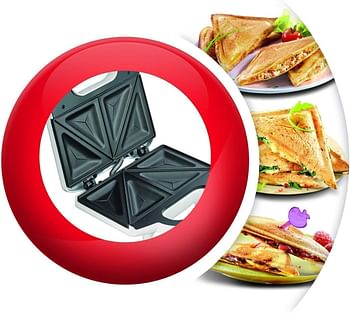 Moulinex Ultracompact Sandwich Maker, 700W - SM154042 White