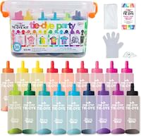 Tulip One-Step Tie-Dye Kit Party Creative Group Activities, All-in-1 DIY Fashion Dye Kit, Rainbow