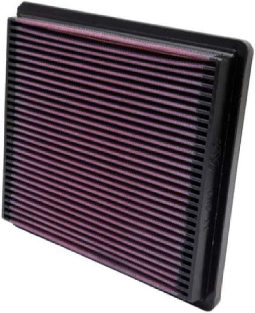 K&N Engine Air Filter: High Performance, Premium, Washable, Replacement Filter: Fits 1993-2004 MITSUBISHI (Montero Sport, Montero, Challenger, Pajero II, Debonair), 33-2112 /Multicolor/One Size