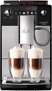 ميليتا F300-101 ماكينة تحضير القهوة الاوتوماتيكية من لاتيسيا او تي سيلفر مع مطحنة ووظيفة الحليب