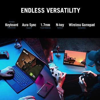 ASUS ROG Flow Z13 GZ301ZA LD109W Black Intel Core i5 12500H, 16GB RAM, 512GB SSD, Intel Iris Xᵉ Graphics, 13.4'' WUXGA 120Hz/3ms, Win 11, Touch Screen, RGB Backlit Eng Arb KB