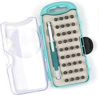 Cousin Diy Stamp & Go Metal Stamping Kit For Jewelry Making, Bits With Letters, Numbers And Symbols, Teal