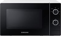 Samsung Solo Microwave Oven with Full Glass Door 20L Dual Dial MS20A3010AH/SG - White