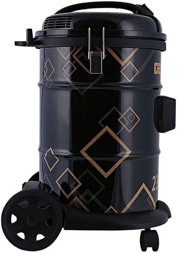 Geepas GVC2598 2300W 21L Drum Vacuum Cleaner - Portable ABS/Copper/Iron - Dust Full Indicator with Parking Position - Air Blower Function with Adjustable Suction Power