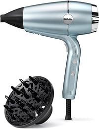 BaByliss D773DSDE DC Hair Dryer 2100w Advanced Plasma Ionic Technology And Lightweight For Easy Handling Super HtDC Motor With 2.5m - Blue