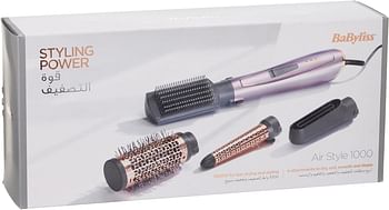 Babyliss Air Stylers, 1000W, 2 Heats + A Cool Setting, 4 Attachments, Grey