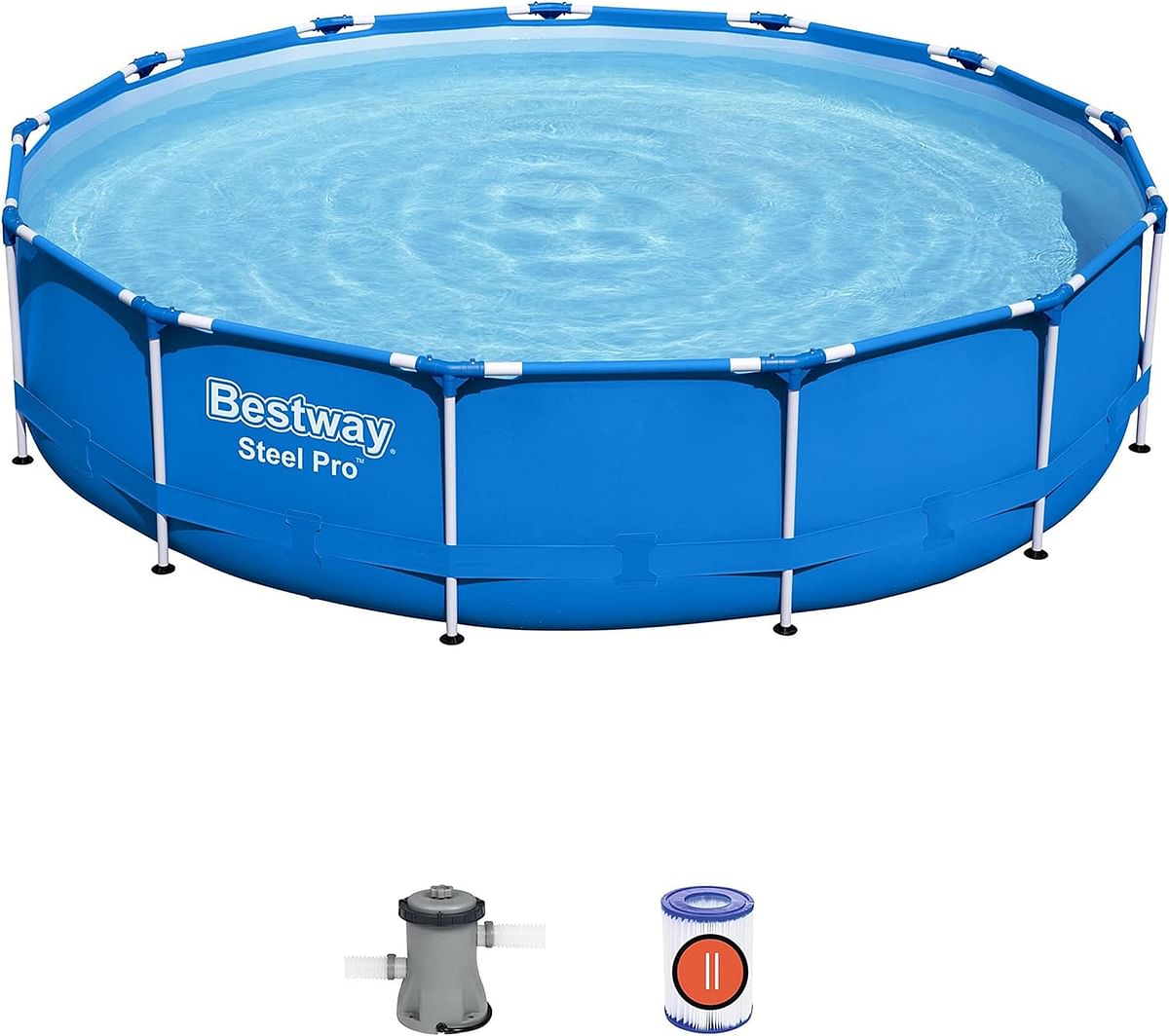 Bestway 56431- BEUX16AB02 Pool Steel Pro 244 X 61Cm, Blue