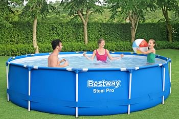 Bestway 56431- BEUX16AB02 Pool Steel Pro 244 X 61Cm, Blue
