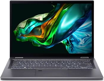 Acer Aspire 5 Spin 14 Convertible Laptop - Intel Core i5-1335U - 8GB LPDDR5 - 512GB SSD- Intel Iris XE  - 14 Inch WUXGA IPS Touch - Windows 11 - WiFi-6E -FingerPrint - Steel Grey + Inbuilt Acer Stylus Pen