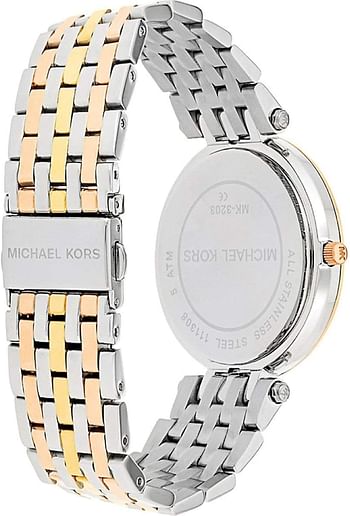 Michael Kors Darci 3 Hand Watch -  39MM/Rose Gold-Silver/Analog MK3203