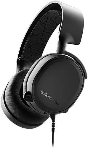 SteelSeries Arctis 3 - All-Platform Gaming Headset for PC - PlayStation 5 and PS4, Xbox One, Nintendo Switch, VR, Android and iOS /Wired/Black/Arctis 3