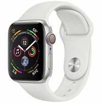 Apple Watch Series 3 GPS + Cellular, 42mm - Space Gray Aluminum Case with White Sport Band
