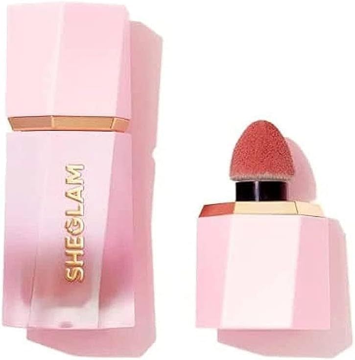 SHEGLAM Makeup - Color Bloom Liquid Blush Matte Finish - Long-wearing Waterproof Gel-Cream Blush with Sponge Tip Applicator (Rose Ritual)