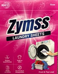 Zymss Laundry Sheets 5 sheets - Rose Flavor