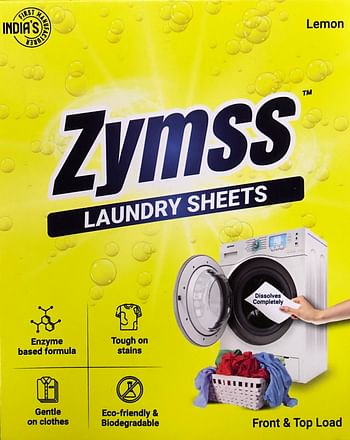 Zymss Laundry Sheets 30 sheets - Rose Flavor
