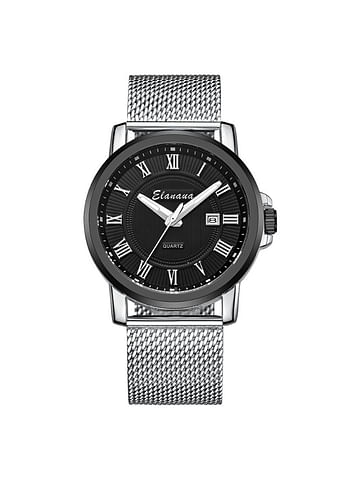 Elanova Men's Stainless Steel Analog Wrist Watch