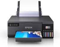 إبسون إيكوتانك L8050 طابعة صور ذات 6 ألوان مقاس A4 متصلة بشبكة واي فاي مع اتصال التطبيق الذكي