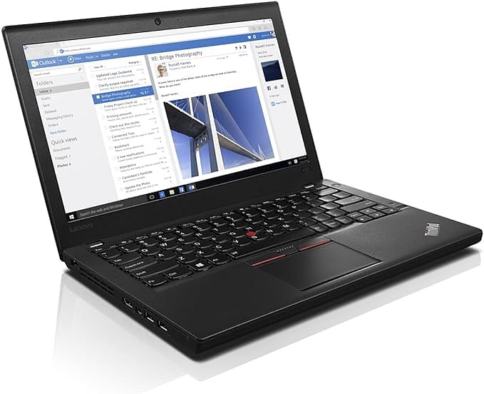 Lenovo ThinkPad X260 Business Laptop, 12.5 Inch FHD IPS (1920x1080) Display, Intel Core i5-6200U 2.4GHz up to 3.0GHz, 8GB DDR4 RAM 256GB SDD, Windows 10 Professional - Black