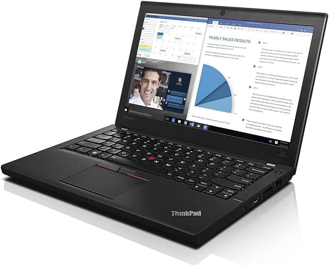 Lenovo ThinkPad X260 Business Laptop, 12.5 Inch FHD IPS (1920x1080) Display, Intel Core i5-6200U 2.4GHz up to 3.0GHz, 8GB DDR4 RAM 256GB SDD, Windows 10 Professional - Black