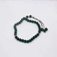 Natural Crystal Green Agate Crystals Tasbih Prayer Beads (10mm – 33 beads)