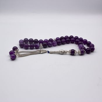 Natural Crystal Rose Quartz Crystals Tasbih Prayer Beads (10mm – 33 beads)