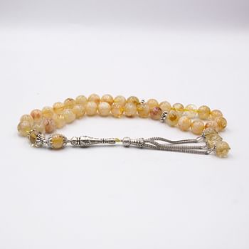 Natural Crystal Tiger Eye Brown Crystals Tasbih Prayer Beads (10mm – 33 beads)