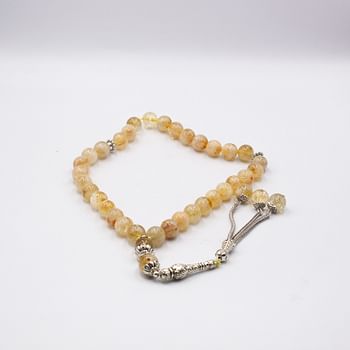 Natural Crystal Amethyst Crystals Tasbih Prayer Beads (10mm – 33 beads)