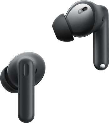 Realme Buds T300 Wireless Earphone 40 Hours Battery Life IP55 Waterproof Active Noise Cancelling Bluetooth 5.3 Headphone - Stylish Black