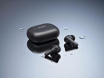 Realme Buds T300 Wireless Earphone 40 Hours Battery Life IP55 Waterproof Active Noise Cancelling Bluetooth 5.3 Headphone - Stylish Black