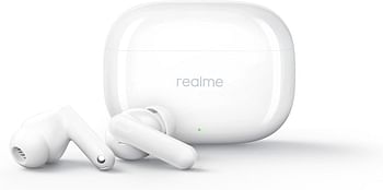 Realme Buds T300 Wireless Earphone 40 Hours Battery Life IP55 Waterproof Active Noise Cancelling Bluetooth 5.3 Headphone - Youth White