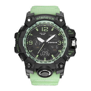 Elanova EL907 Men's Rubber Analog Digital Watch