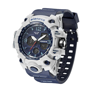 Elanova EL907 Men's Rubber Analog Digital Watch