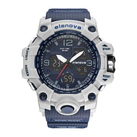 Elanova EL907 Men's Rubber Analog Digital Watch