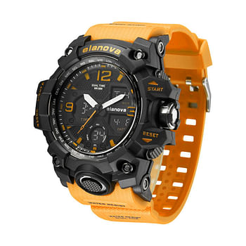 Elanova EL907 Men's Rubber Analog Digital Watch