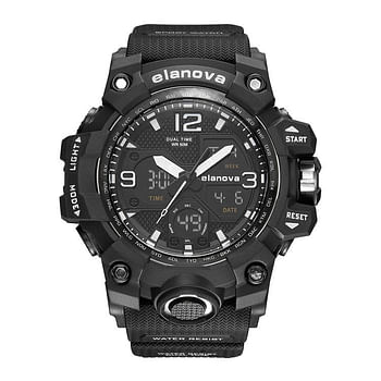 Elanova EL907 Men's Rubber Analog Digital Watch