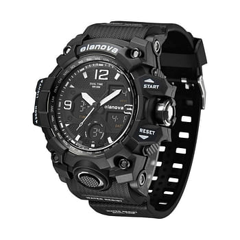 Elanova EL907 Men's Rubber Analog Digital Watch