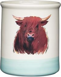Kitchen Craft Farm Handmade Hamish Highland Cow Keramik-Utensilienhalter MULTCOLOUR