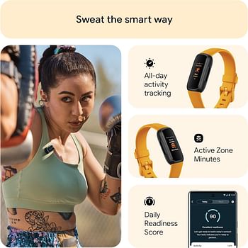 Fitbit Inspire 3 Activity Tracker (FB424BKYW-US) Morning Glow / Black