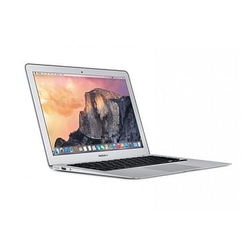 ابل ماك بوك اير 2015، كور i5-5650U، مساحة 256 جيجابايت اس اس دي، 8 جيجابايت، 13.3 بوصة (1440x900) بي تي، ماك سييرا، لوحة مفاتيح بإضاءة خلفية لكاميرا ويب - فضي